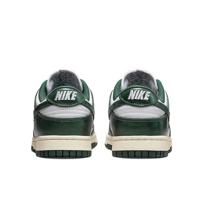 NIKE DUNK LOW women's retro trend athleisure low-top white and green board shoes DQ8580-100