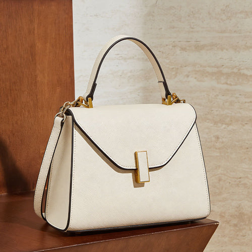 Bolsa Novo modelo minimalista Bolsa transversal vintage versátil Bolsa de mão feminina fashion Bolsa de ombro Grande capacidade bolsa estilo Kelly feminina
