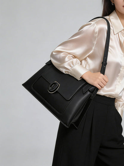 Single shoulder bag 2026 new fashionable women's bag, high-end large capacity, commuter bag, casual minimalist tote bag for women, cross-border bag