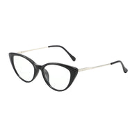 Black frame, white flat silver feet