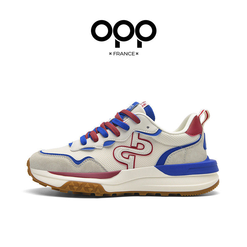 OPP men's shoes, spring outdoor sports and leisure running shoes, thick soles, versatile, high-end, niche fashion brand Forrest Gump shoes, men