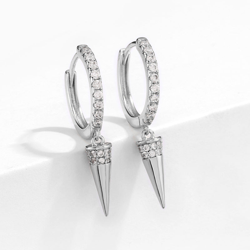 RAKOL designer creative small round hoop earrings for women, European and American fashionable simple geometric earrings, in stock wholesale