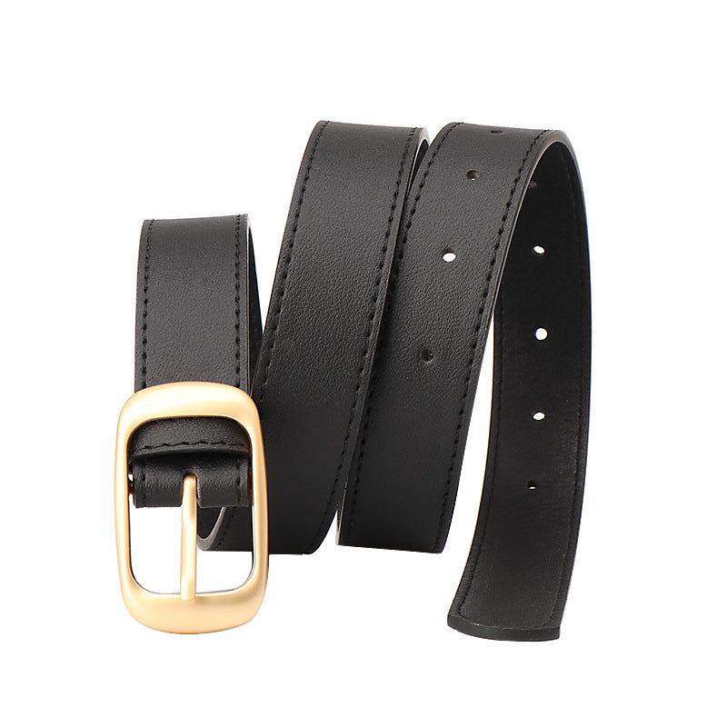 Internet celebrity popular fashion and versatile women's belts, simple style, high-quality needle buckle belt, women's decorative jeans, trouser belts