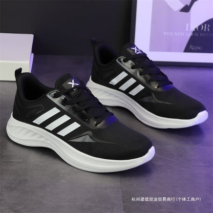 2025 verão Novo Tênis Casual Leve Masculino Sapatos de Malha Branca Masculino e Feminino Casal Tênis de Corrida Respirável