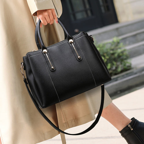 Bolsa de mão feminina Novo modelo 2026 Grande capacidade Bolsa para o trabalho para o dia a dia Bolsa de ombro sofisticada bolsa para mulheres maduras atacado