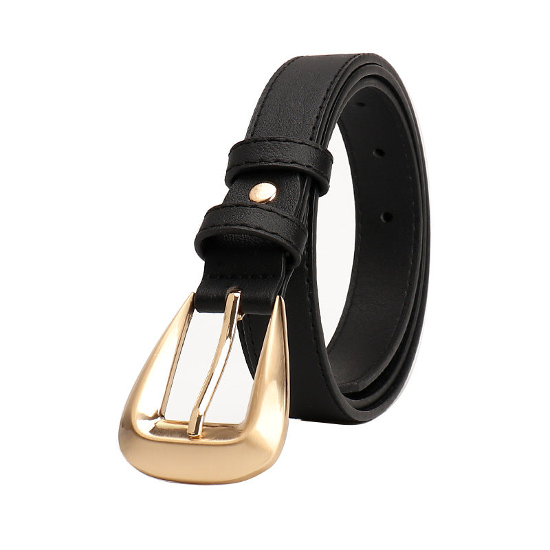 Versatile new niche trend women's belt simple cross-border decoration belt with jeans suit belt women