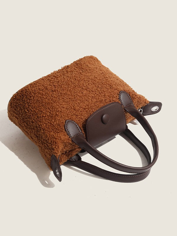 Cross-border women's bag 2025 new autumn and winter woolen texture large-capacity dumpling bag one-shoulder crossbody bag factory direct sales - view 2 | Ciaura