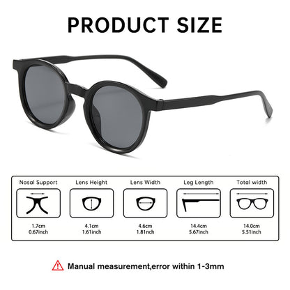 Personalized round small frame sunglasses 2025 cross-border new minimalist, fashionable, versatile sunglasses, women's sunglasses trendy