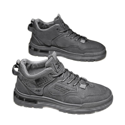High-top boots 2026 spring new wear-resistant workwear non-slip men's hiking casual shoes, versatile outdoor height-increasing shoes