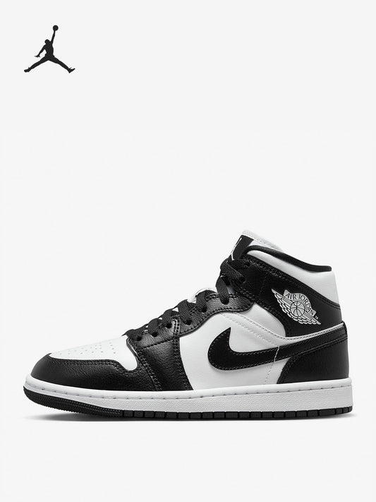 Sapatilhas de cano alto Nike Air Jordan 1 Mid para mulher, modelo DV0991-101, originais e autênticas da Nike.