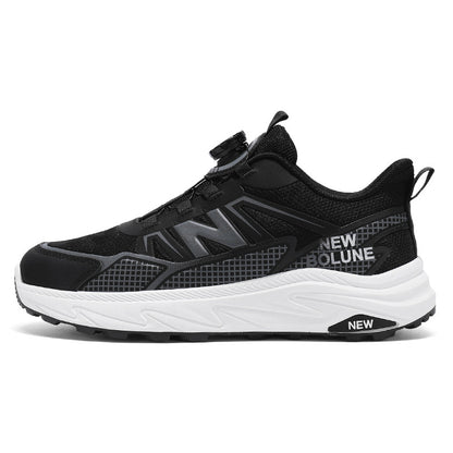 Primavera e outono New Balance Cool Run Renda-Free Tênis Conveniente e Simples verão Respirável Botão Tênis Sapatos Masculinos Atacado