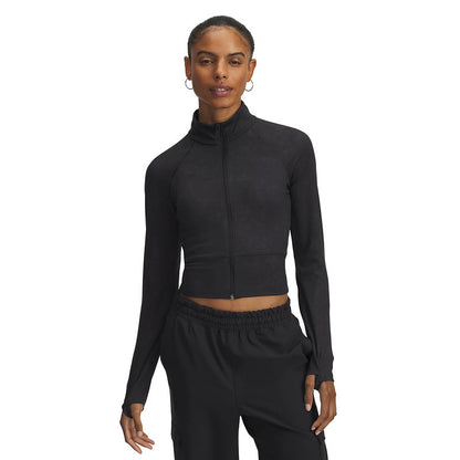 Under Armour Jacket Women's Autumn-Winter Meridian Athleisure Full Zip Cropped Jacket 6007093-001