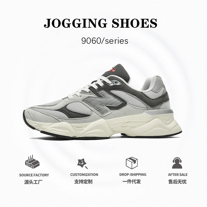 Primavera e outono New Balance Cool Run Casual Running Shoes Masculino Putian 9060 Daddy Shoes Mulheres Versátil Plataforma Tênis Atacado