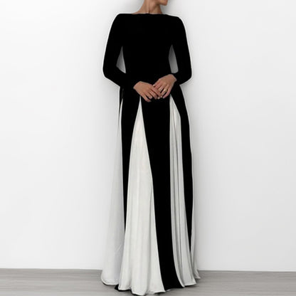 Vestido de noite justo e elegante, com decote nas costas, para mulheres europeias e americanas, com estilo transfronteiriço, novo look da moda 2026, elegante e sexy.