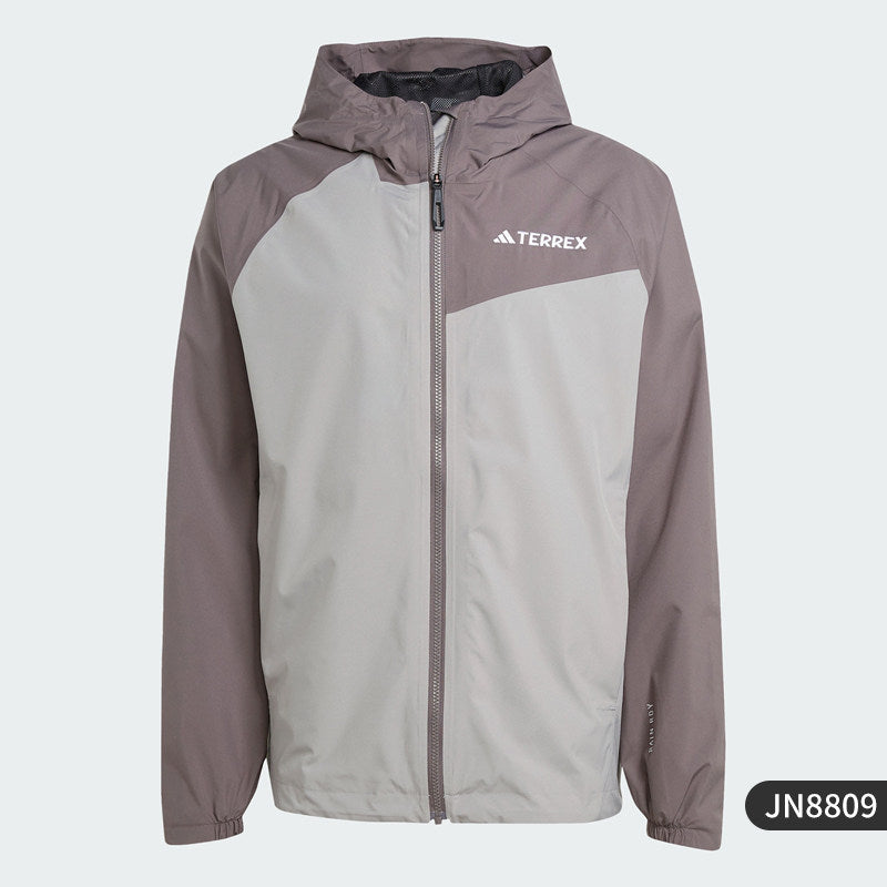 Adidas Official Genuine New Men's Style. Outdoor splicing loose hooded jacket JN8809