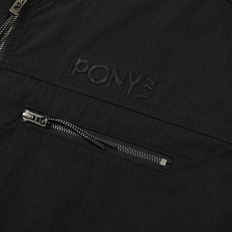 Pony1972 Bony Vest Men's 2025 Spring New Outdoor Sports Leisure Zipper Vest 251M2EG01BK