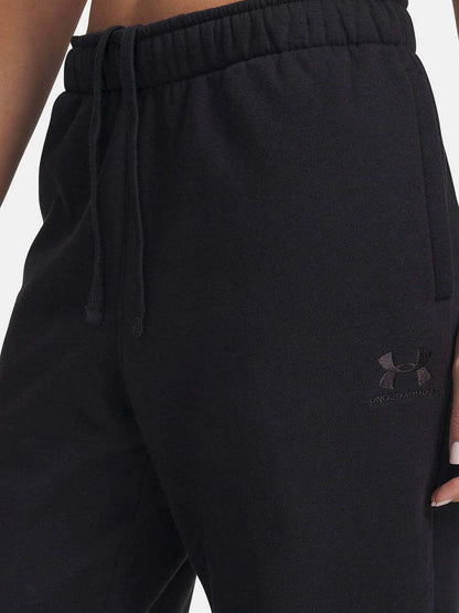 Under Armour sweatpants women's autumn and winter new loose casual corset knitted black trousers 6003676-004