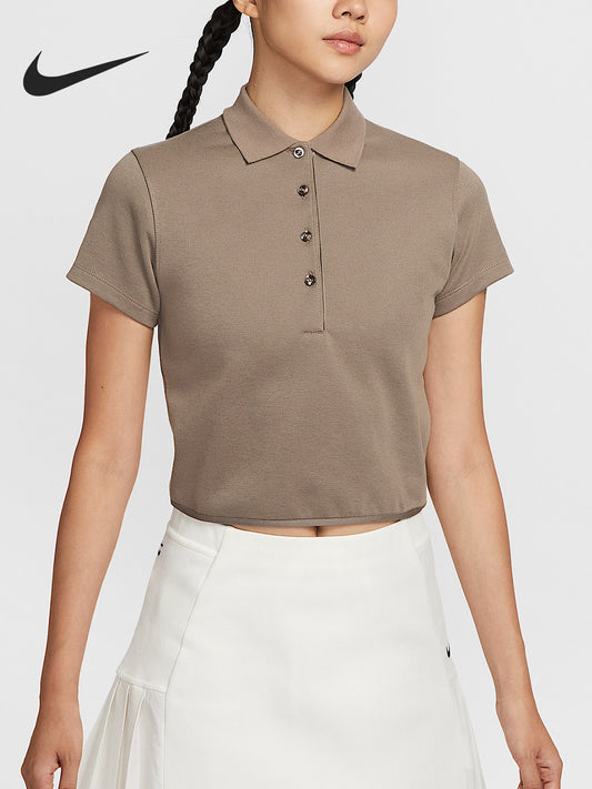 Nike Official Genuine 2025 Women's Sports Golf Lapel Breathable Short Sleeve IF8529-214