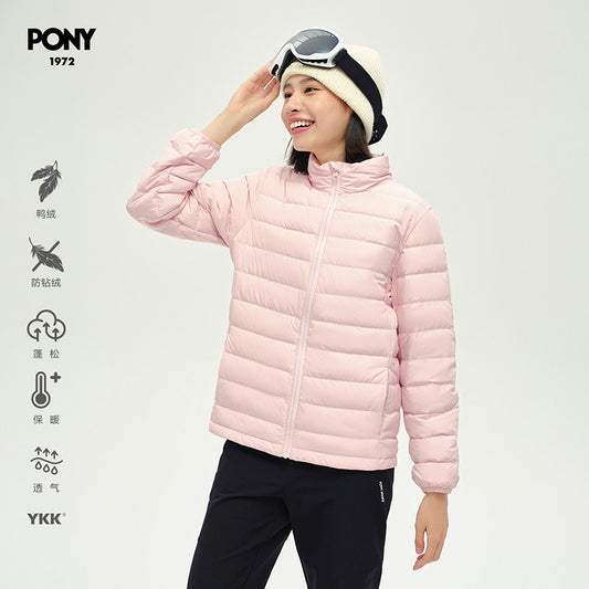 PONY Fall/Winter 2025 New Light Outdoor Down Jacket Girls' Athleisure Jacket 243W2OF32PK
