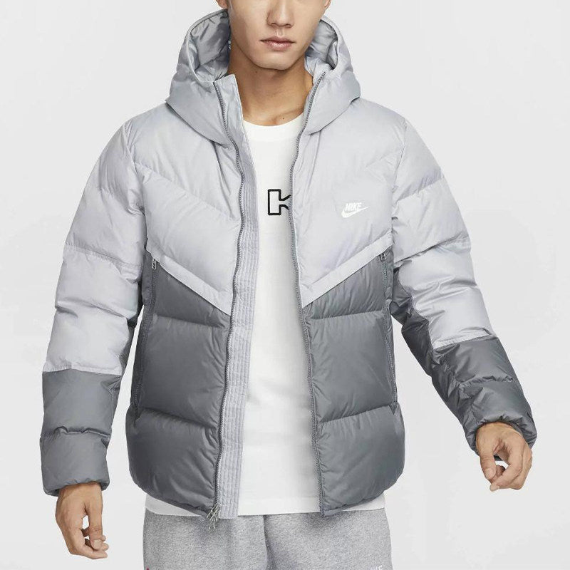 NIKE Men's Winter Hooded Warm Cropped Casual Jacket Jacket Down Jacket DV1132-247-010