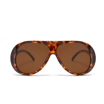 Fashion large frame sunglasses women's new European and American retro toad mirrors big face slimming anti-ultraviolet strong light sunglasses men
