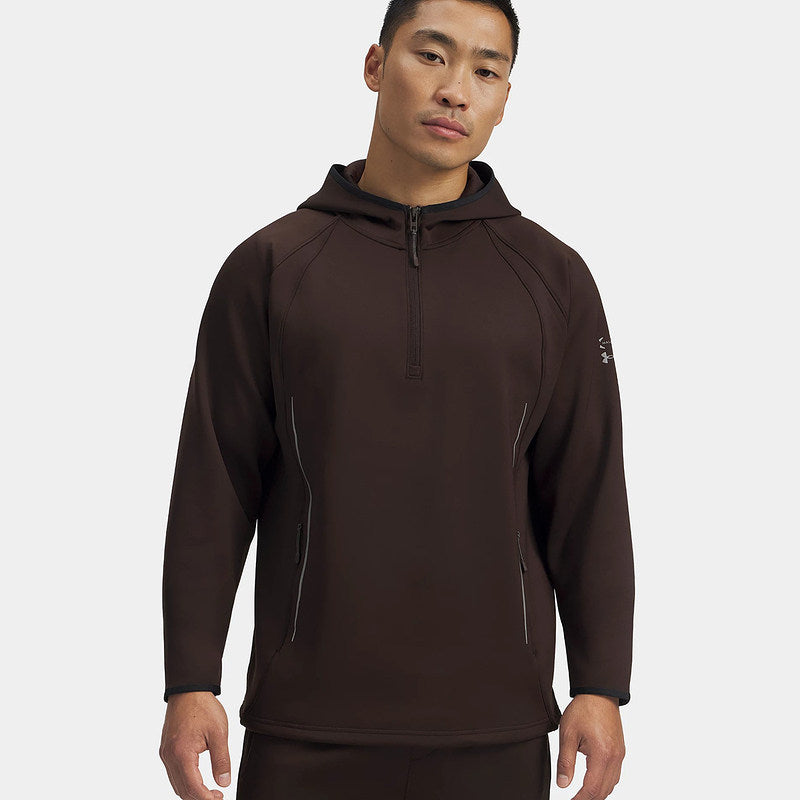 Under Armour Autumn Winter New Halo Men's Training Athleisure Half Zip Hooded Sweatshirt 6007755-246