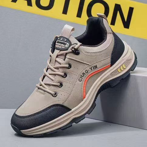 2025 Autumn New Men's Shoes Fashionable and Versatile Outdoor Sports and Leisure Shoes Non-slip and Wear-resistant Hiking Shoes Men's Work Shoes
