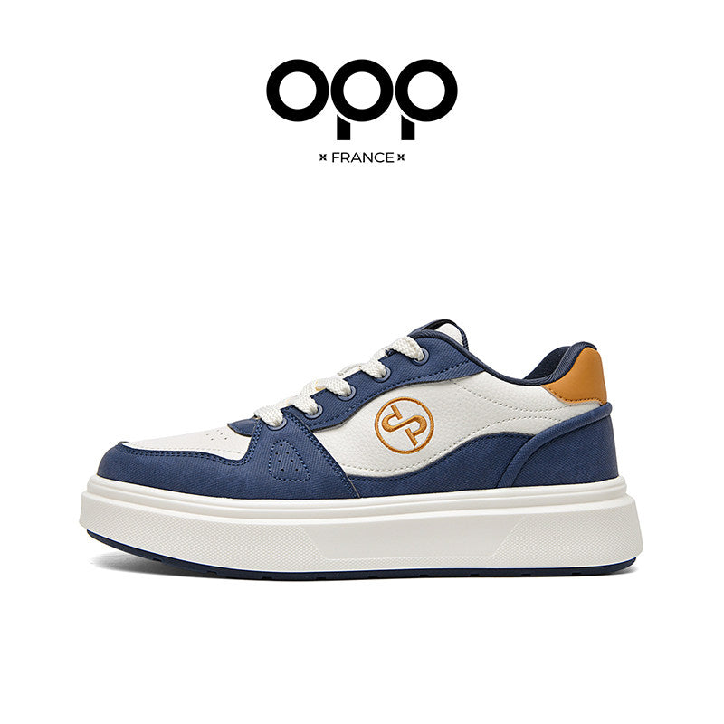 OPP Spring New 2026 Athleisure Men's Board Shoes Fashion Color-Blocking Versatile Platform Shoes Height-Increasing Men's Shoes