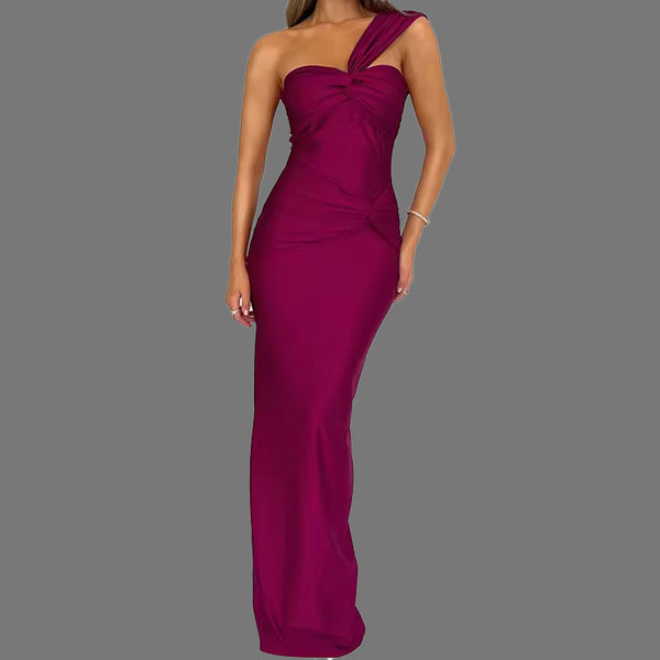 Amazon's 2026 spring foreign trade new dress sexy temperament bandeau solid color splicing hip-hugging slim skirt