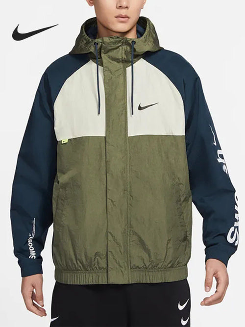 Nike/Nike Official Genuine Men's Comfort Hooded Zipper Athleisure Jacket DX6311-222