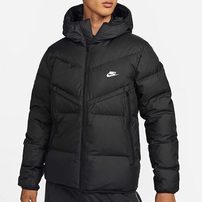 NIKE Men's Winter Hooded Warm Cropped Casual Jacket Jacket Down Jacket DV1132-247-010