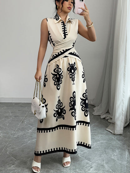 Elegância Global 2025: Conjunto de duas peças com alças finas, perfeito para resorts