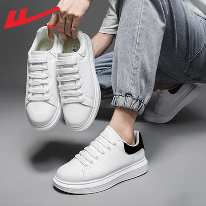 Breathable men's and women's thick-soled white shoes, casual comfortable board shoes, preppy style, light and popular single shoes wholesale