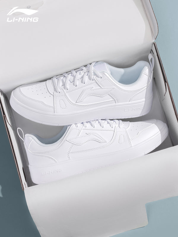 Li-Ning white sneakers, men's sneakers, clear summer new products, youth lightweight student sports shoes, low-top casual shoes