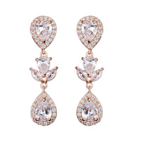 earrings rose gold plated