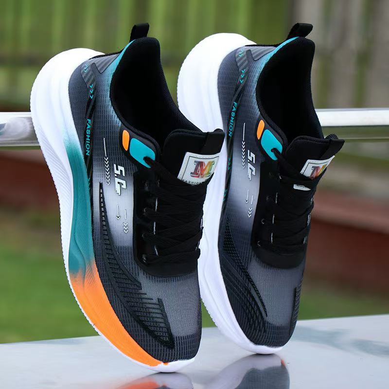 2025 New Sneakers Korean Breathable Student Shoes Lightweight Running Shoes Spring and Summer Casual Shoes Men's Cross-border Wholesale