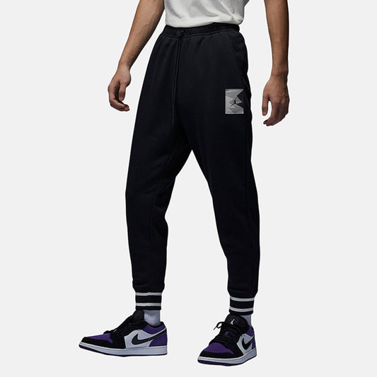 NIKE Nike JORDAN men's knitted basketball fleece closure athleisure loose trousers FD7859-010