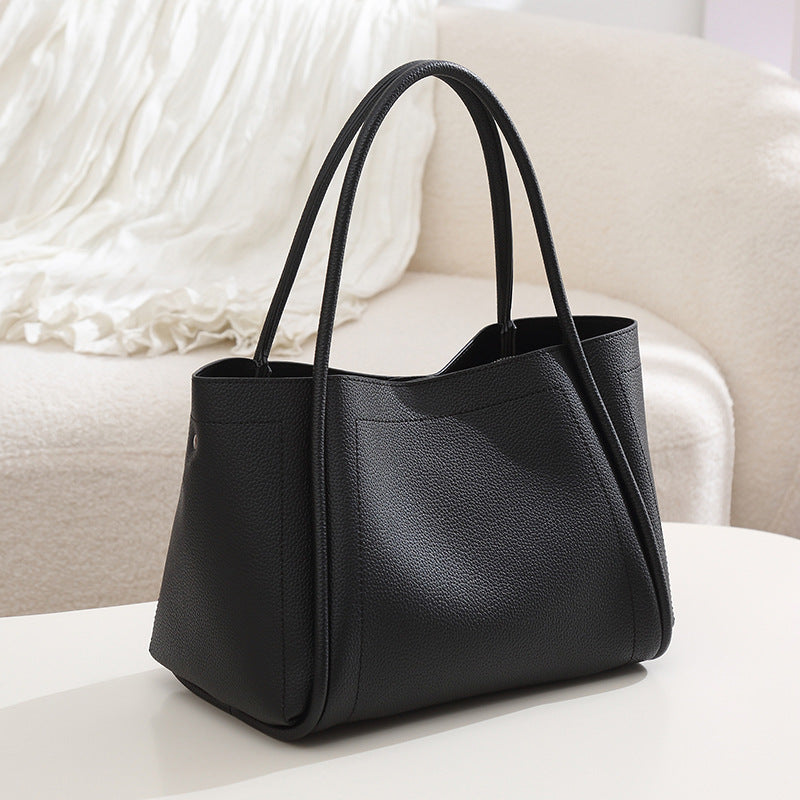 Bolsa tote Novo modelo couro macio bolsa cesta feminina elegante Grande capacidade para o dia a dia bolsa minimalista Bolsa de mão feminina Internacional