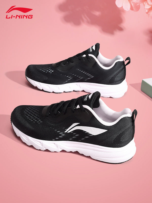 Li-Ning women's sports shoes 2026 summer new mesh lightweight non-slip breathable women's running shoes, black running shoes