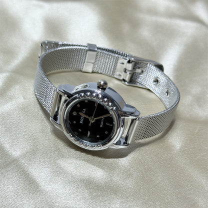 Foreign trade best-selling wholesale price, new silver chain exquisite small dial watch for women, fashionable temperament, high-end feel for students