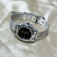 Silver Belt with Black Face (Steel Ribbon)