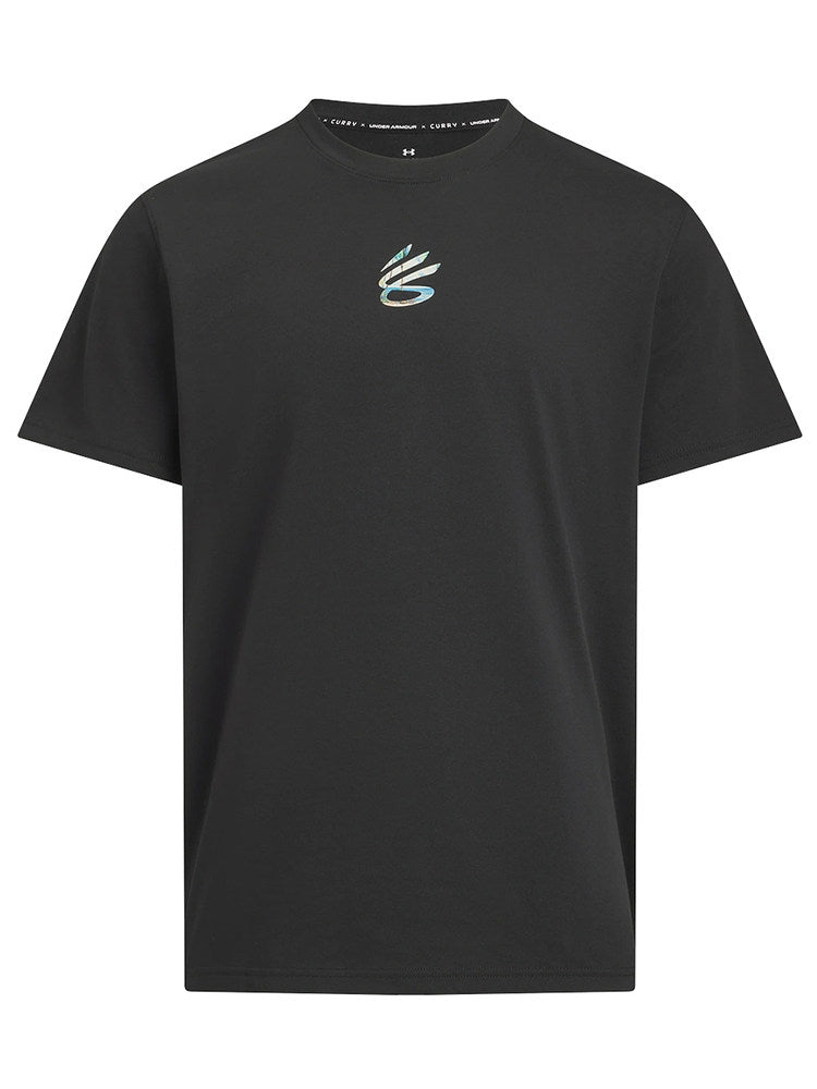 Under Armour UA Curry brand Asian line men's loose basketball sports short sleeve T-shirt 6012970-001