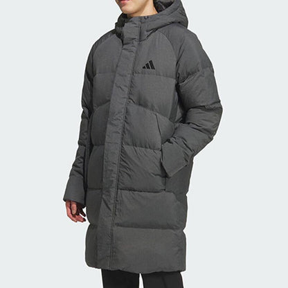 ADIDAS Men's Winter Hooded Warm Casual Mid Length Down Jacket KQ5516 KQ5514
