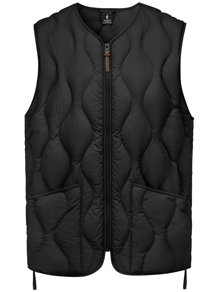 Colete desportivo Skechers 25 Winter Unicentric, versátil, à prova de vento e quente, com enchimento de plumas, modelo L425U007 0018