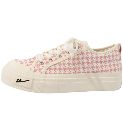 Pullback low-top solid color canvas shoes, Korean version student unisex couple shoes, fashionable, breathable, comfortable, and versatile platform shoes