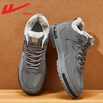 Pullback Versatile 2025 New Cargo Shoes Men's Simple Lace-up Martin Boots Outdoor Commuter Casual Sneakers