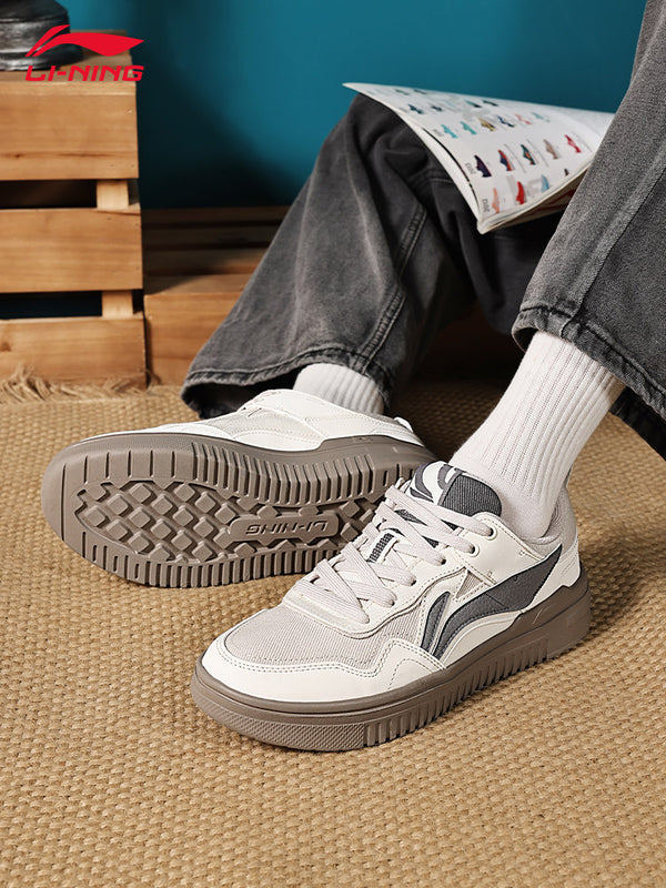 Li-Ning men's sneakers, Qingyun 2026 summer new retro shoes, trendy low-top skate shoes, casual sports shoes
