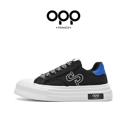 OPP Men's Shoes Spring 2026 New Niche Original Light Luxury Versatile Casual Sports Men's Thick-soled Small Whiteboard Shoes