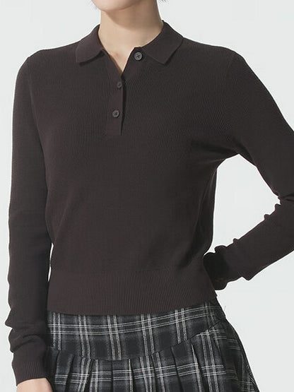 Under Armour UA fall and winter women's golf sports breathable casual polo knit long sleeve 6005630-246