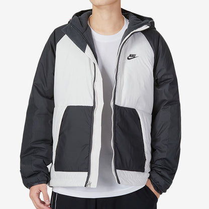 NIKE Men's Hooded Warm Training Stitching Casual Jacket Jacket Padded Suit DD6858-070-100